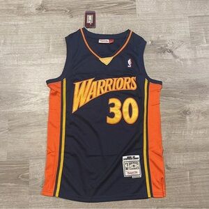 Steph Curry Warriors Mitchell & Ness Adult Rookie Basketball Jersey Medium